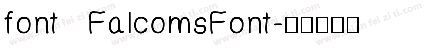 font   FalcomsFont字体转换